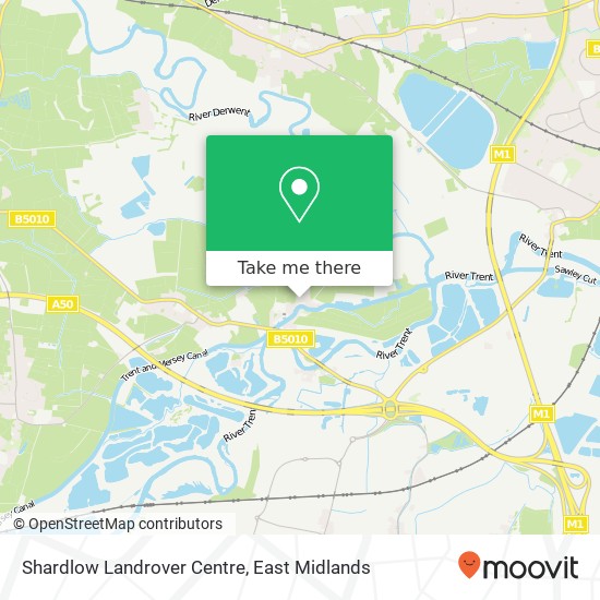 Shardlow Landrover Centre map