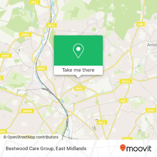 Bestwood Care Group map