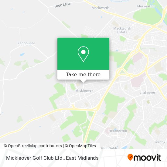 Mickleover Golf Club Ltd. map