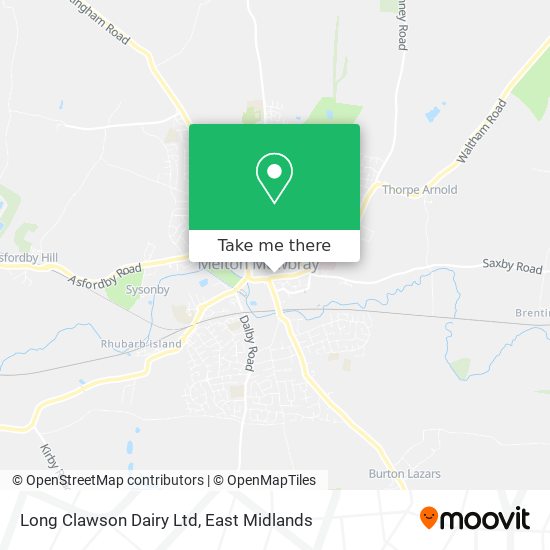 Long Clawson Dairy Ltd map