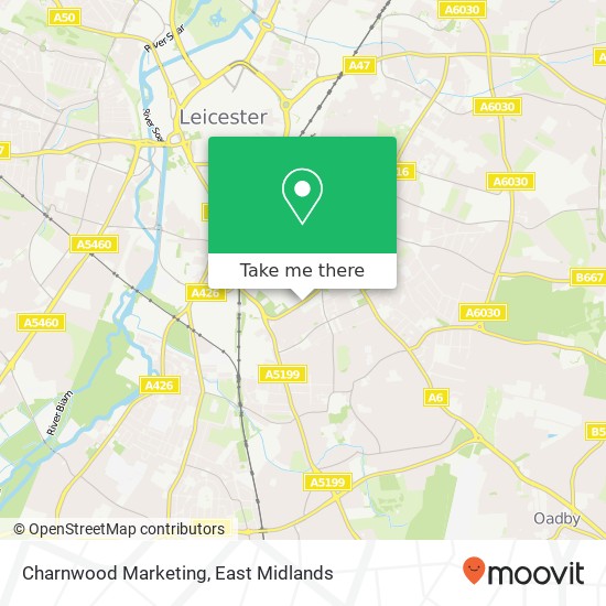 Charnwood Marketing map