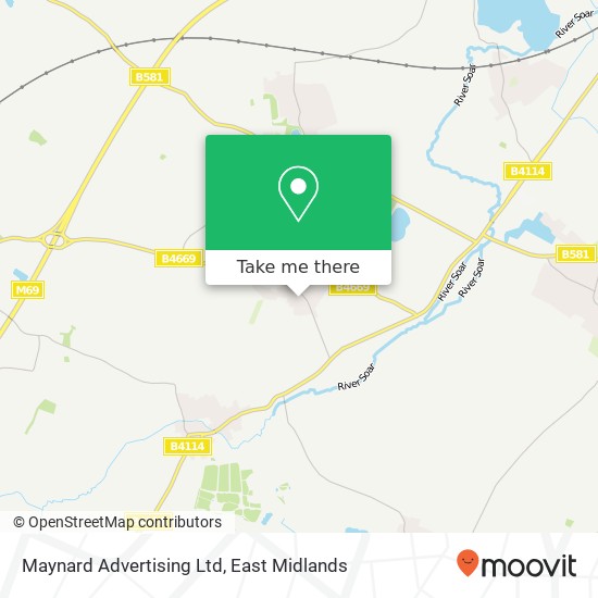 Maynard Advertising Ltd map