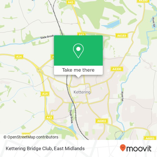 Kettering Bridge Club map