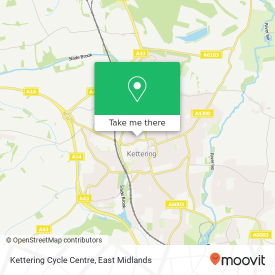 Kettering Cycle Centre map