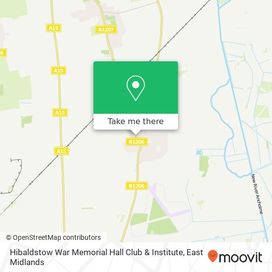 Hibaldstow War Memorial Hall Club & Institute map