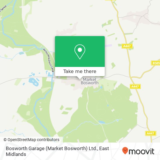 Bosworth Garage (Market Bosworth) Ltd. map