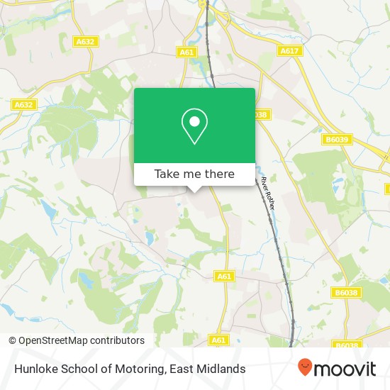 Hunloke School of Motoring map