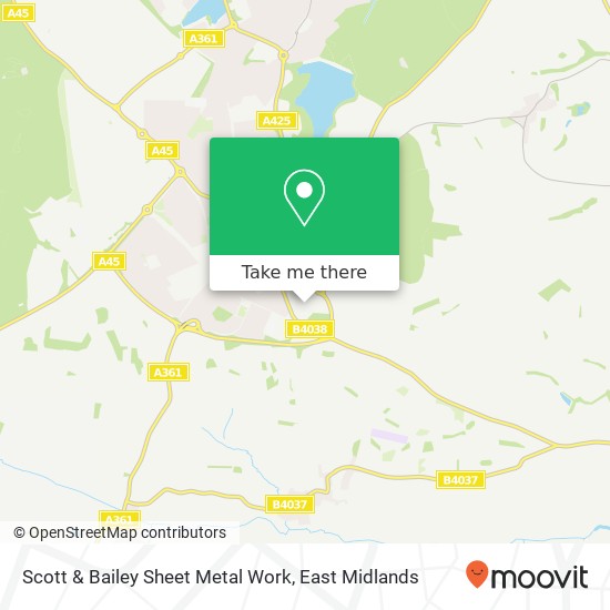 Scott & Bailey Sheet Metal Work map