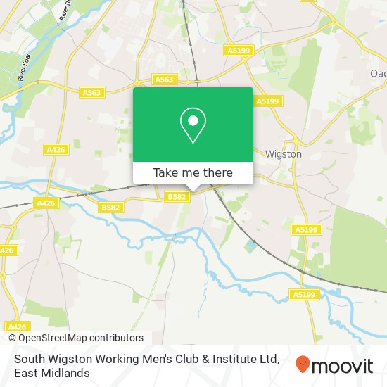 South Wigston Working Men's Club & Institute Ltd map
