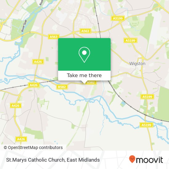 St.Marys Catholic Church map