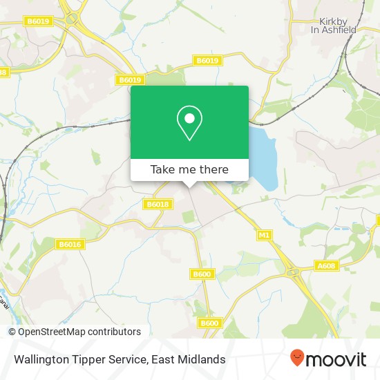 Wallington Tipper Service map