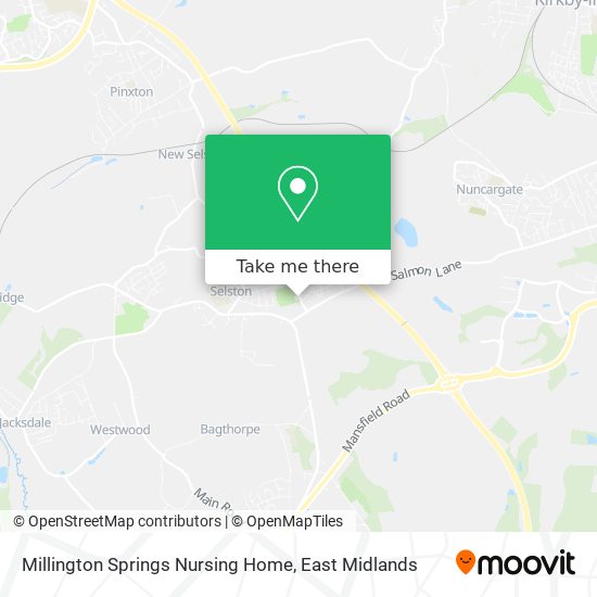 Millington Springs Nursing Home map