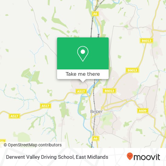 Derwent Valley Driving School map