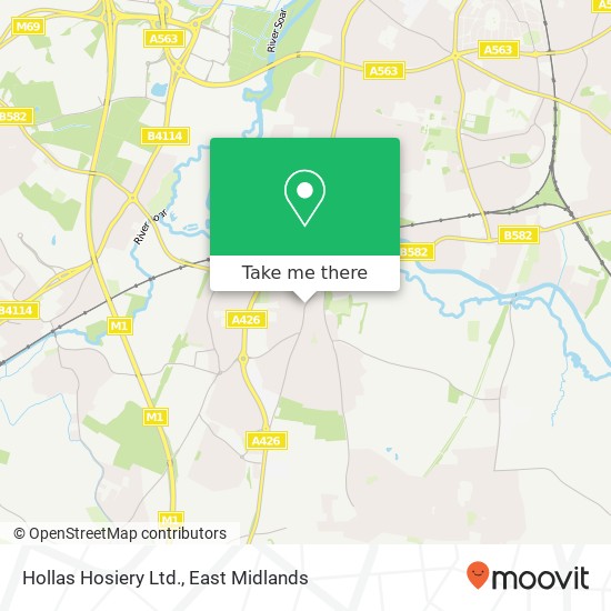 Hollas Hosiery Ltd. map