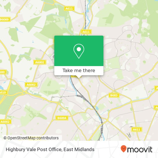 Highbury Vale Post Office map