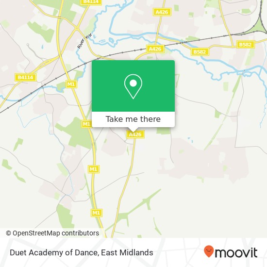 Duet Academy of Dance map