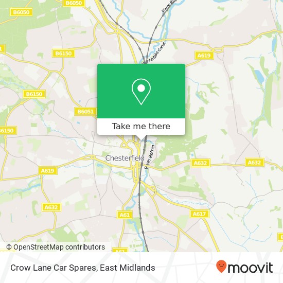 Crow Lane Car Spares map