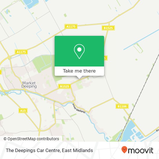 The Deepings Car Centre map