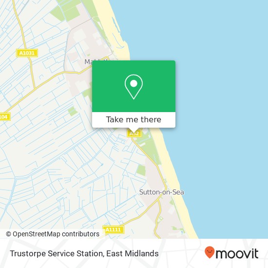 Trustorpe Service Station map