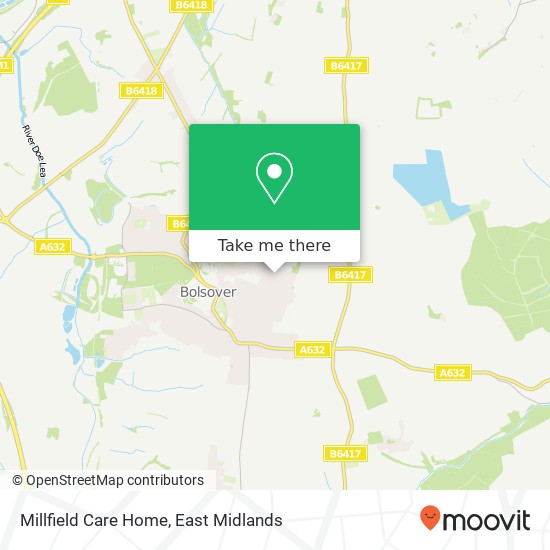 Millfield Care Home map