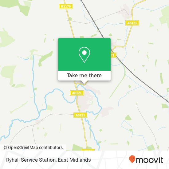 Ryhall Service Station map