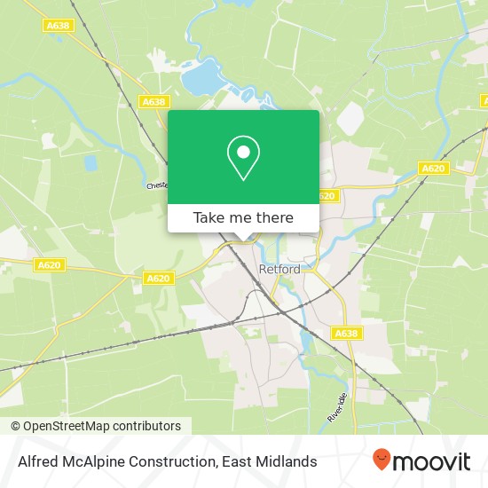 Alfred McAlpine Construction map