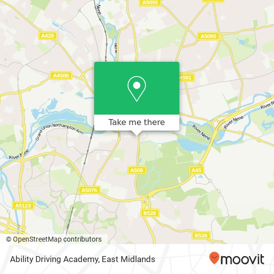 Ability Driving Academy map