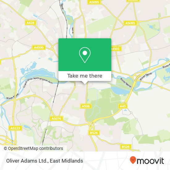 Oliver Adams Ltd. map