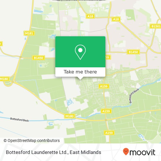 Bottesford Launderette Ltd. map