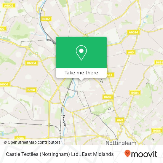 Castle Textiles (Nottingham) Ltd. map