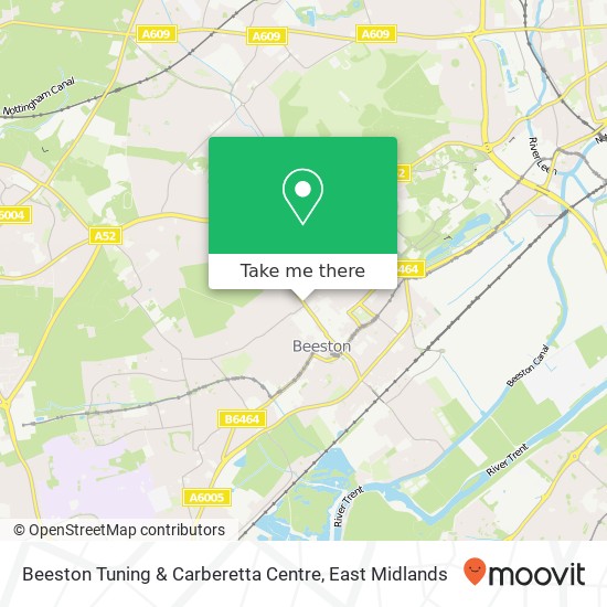 Beeston Tuning & Carberetta Centre map