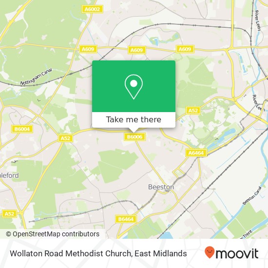 Wollaton Road Methodist Church map