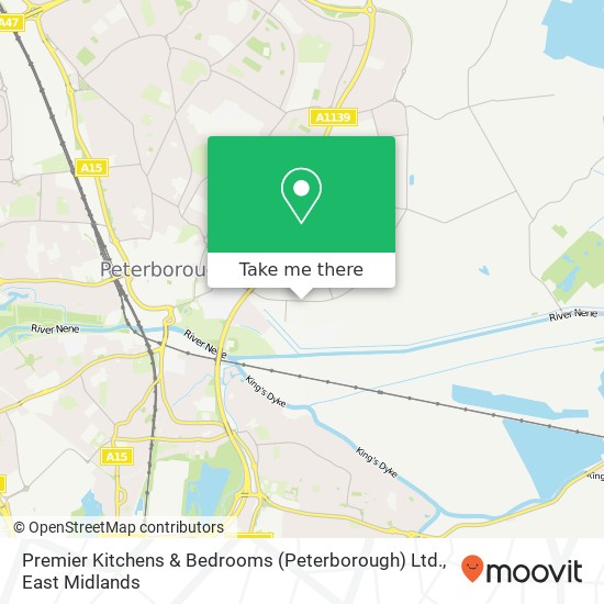 Premier Kitchens & Bedrooms (Peterborough) Ltd. map