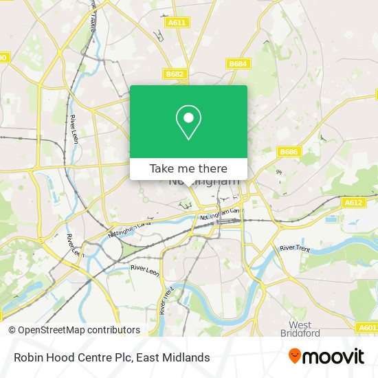 Robin Hood Centre Plc map