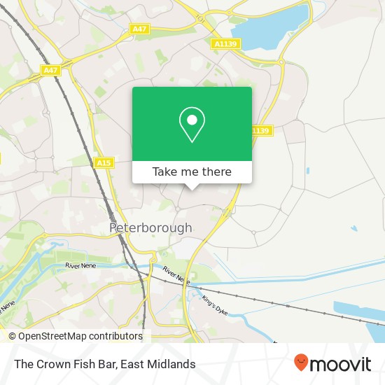 The Crown Fish Bar map