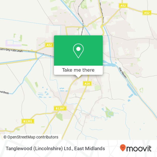 Tanglewood (Lincolnshire) Ltd. map