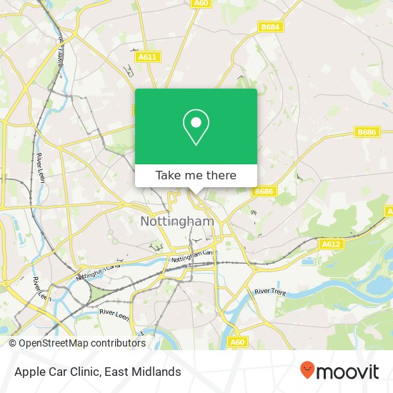 Apple Car Clinic map