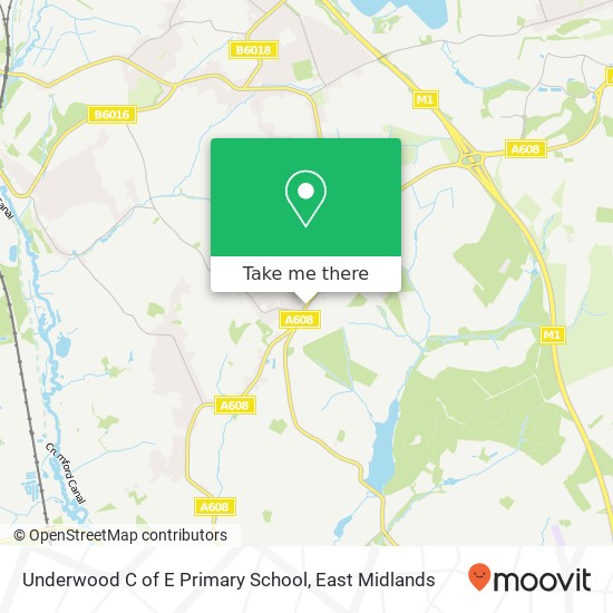 Underwood C of E Primary School map