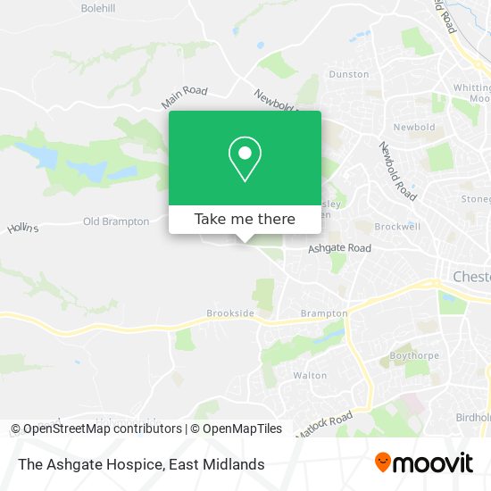 The Ashgate Hospice map