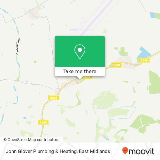 John Glover Plumbing & Heating map