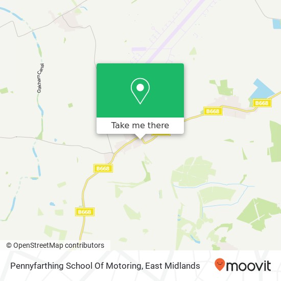 Pennyfarthing School Of Motoring map