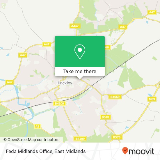 Feda Midlands Office map