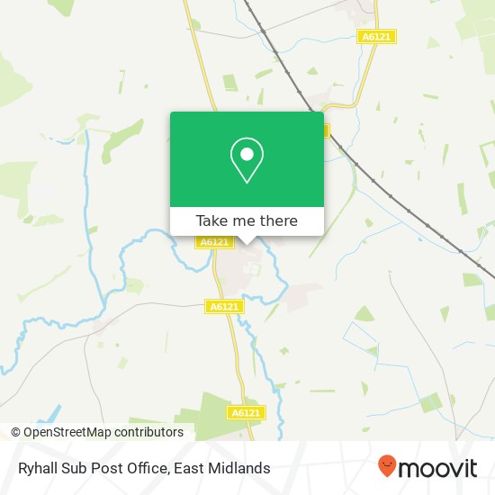Ryhall Sub Post Office map