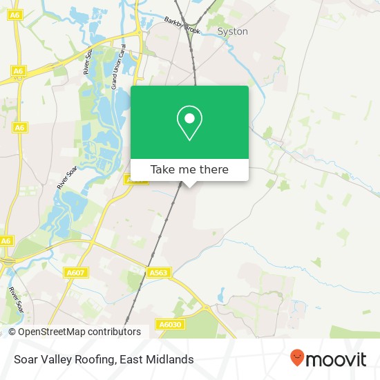 Soar Valley Roofing map