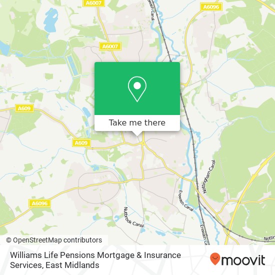 Williams Life Pensions Mortgage & Insurance Services map