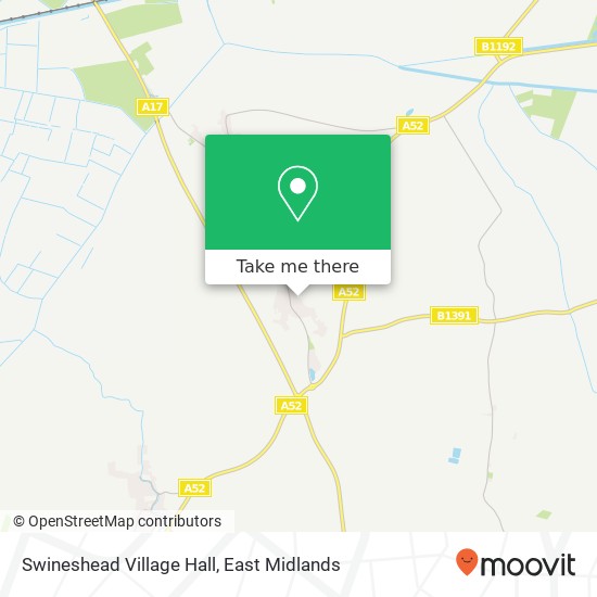 Swineshead Village Hall map