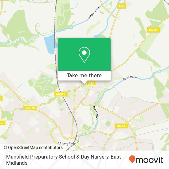 Mansfield Preparatory School & Day Nursery map