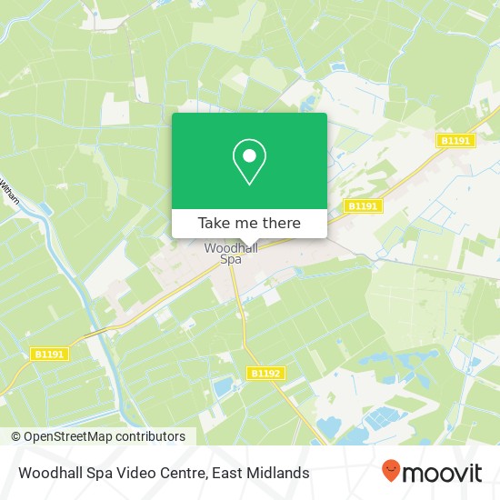 Woodhall Spa Video Centre map