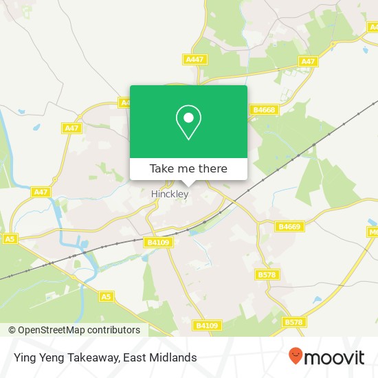 Ying Yeng Takeaway map