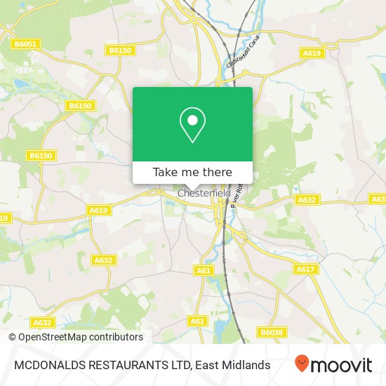 MCDONALDS RESTAURANTS LTD map